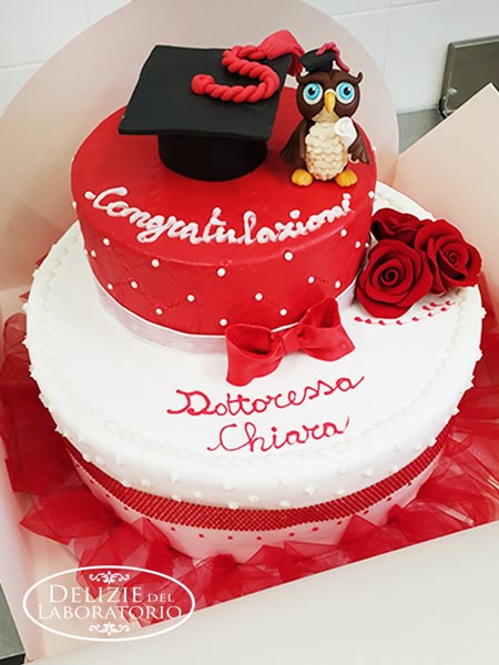 Torta Artigianale Cake Design Per Laurea Chiara Milano 06