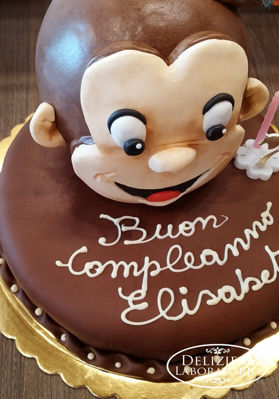 Torta Compleanno Bambina Con La Scimmietta George 01