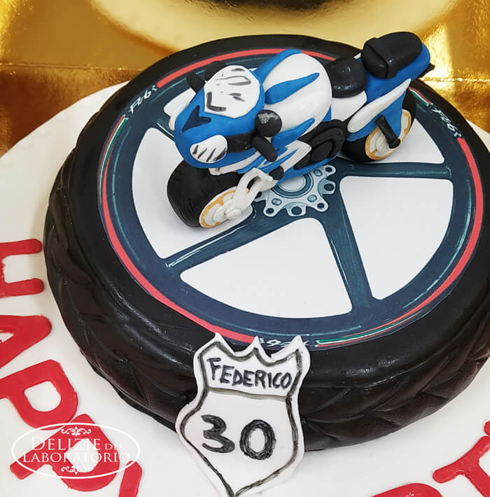 Torta Con Moto Il Cake Design Di Delizie Del Laboratorio 01