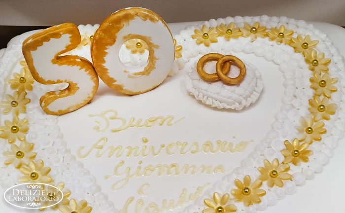 Torta Personalizzata Cake Design Nozze Oro Milano 02